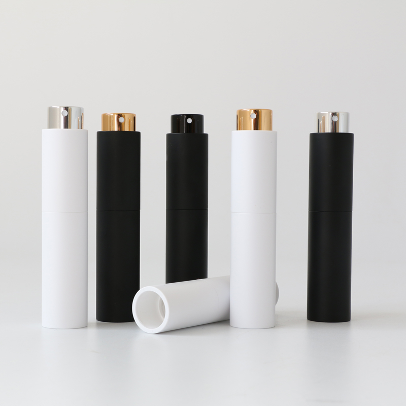8ml 10ml 20ml塑料香水噴霧瓶 白色黑色便攜式噴霧瓶