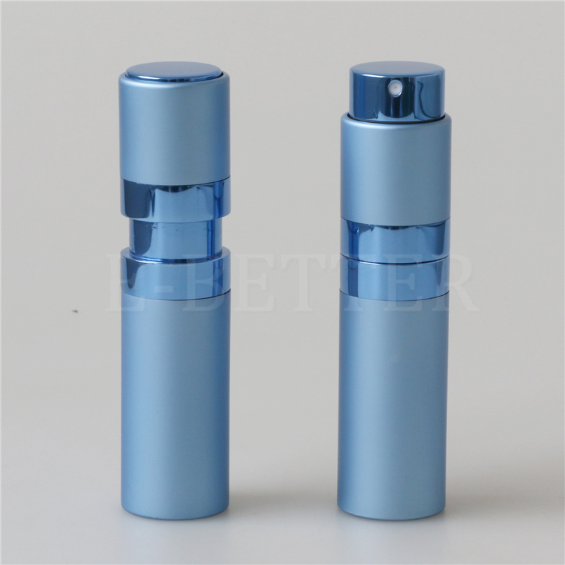 蒼梧新款20ml電化鋁香水分裝瓶 口紅式旋轉噴霧瓶 玻璃內膽按壓口噴瓶