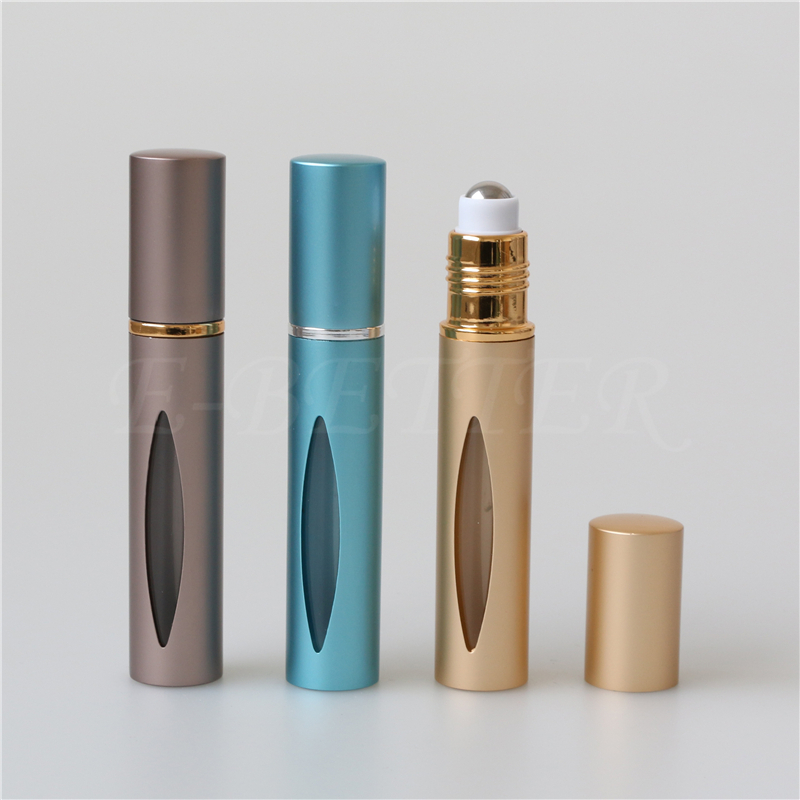蒼梧10ml時尚精致鋼珠滾珠瓶眼部按摩走珠精油瓶玻璃化妝品分裝瓶